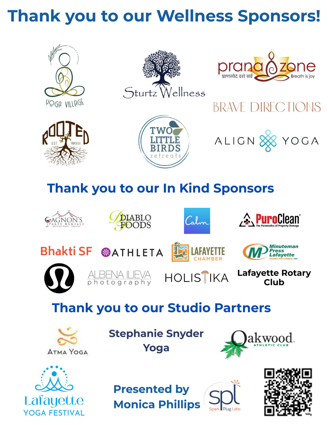 photo of logos for sponsors and in kind sponsors